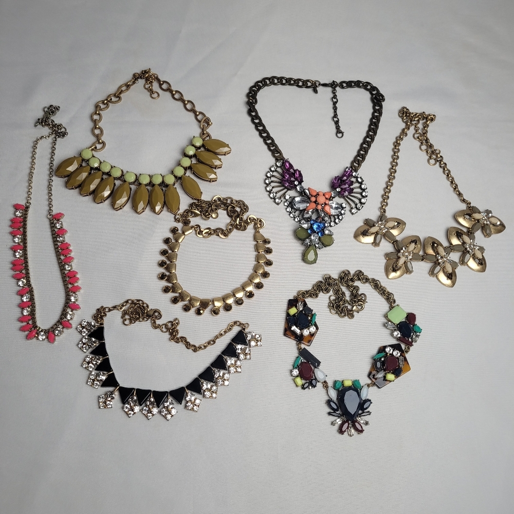 J.Crew Lot Of 7 Statement Necklaces